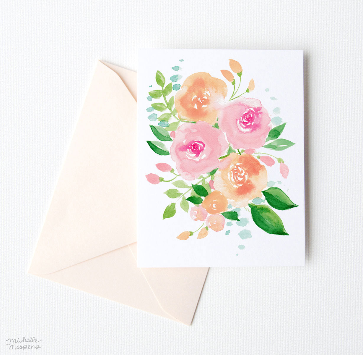 CHEERY BOUQUET NOTE CARD SET