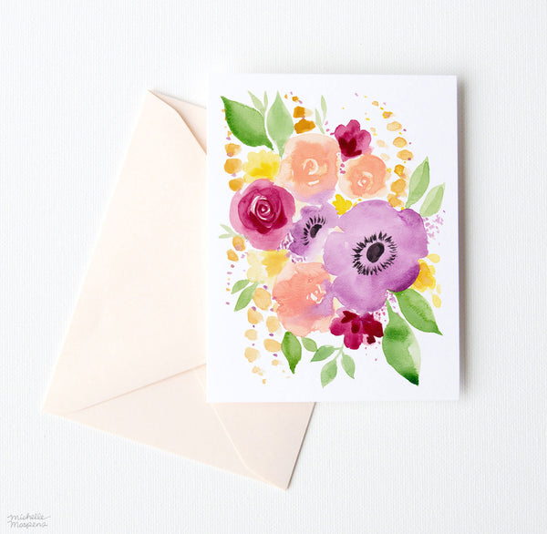 JUST PEACHY NOTE CARDS SET