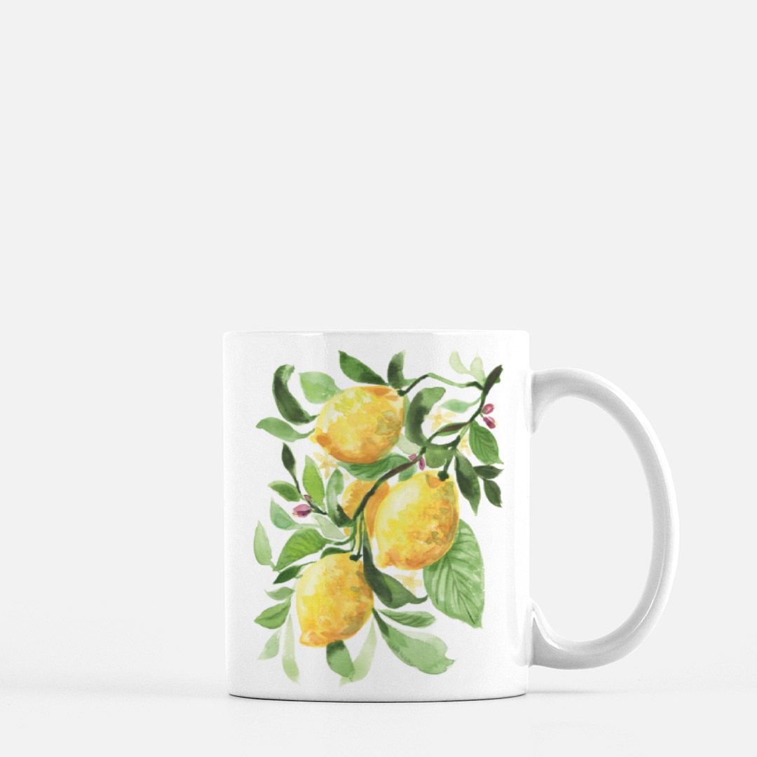 Watercolor Lemons Coffee Mug 11oz.