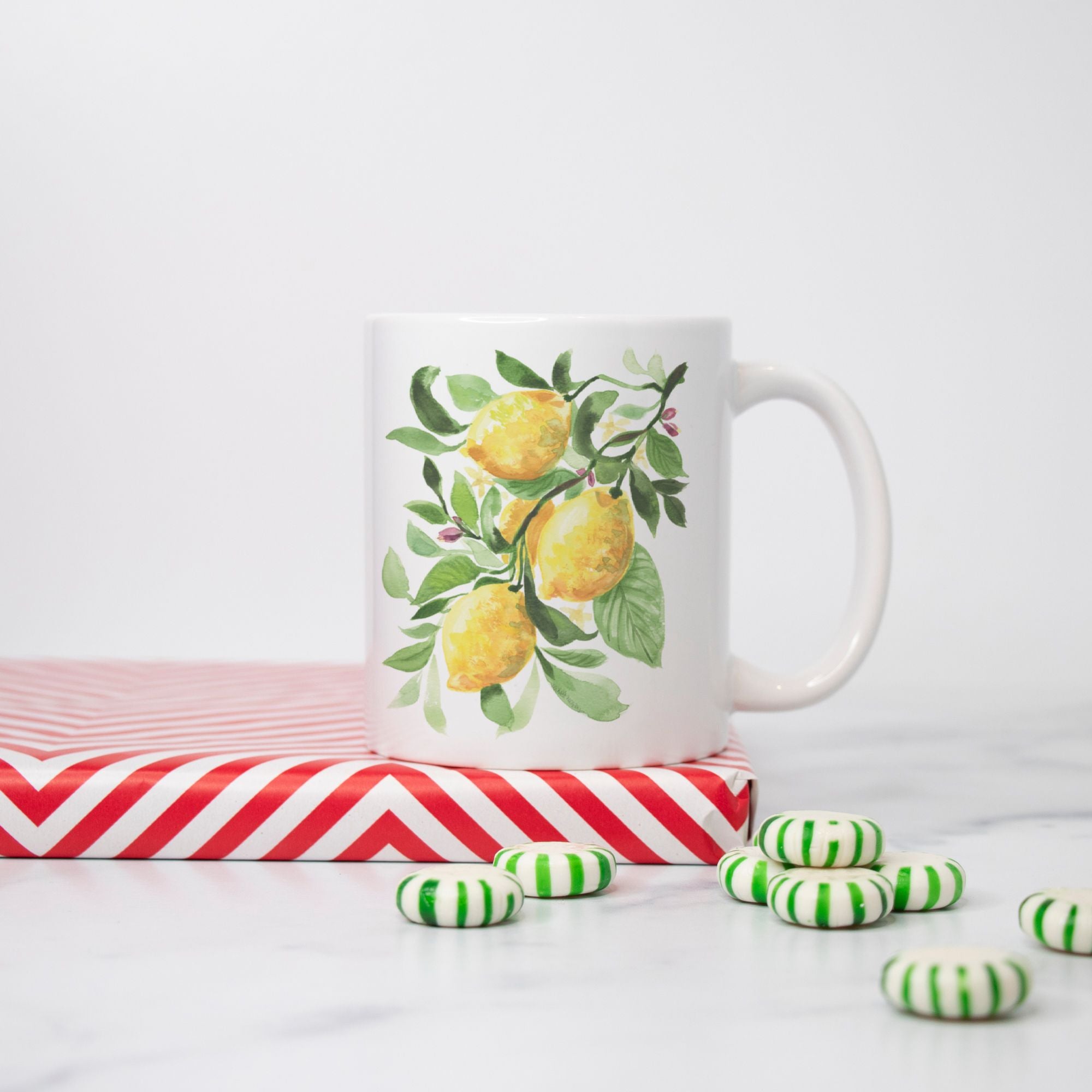 Watercolor Lemons Coffee Mug 11oz.