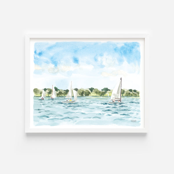Sailing No. 1 Watercolor Art Print
