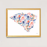 State Of South Carolina Watercolor Art Print