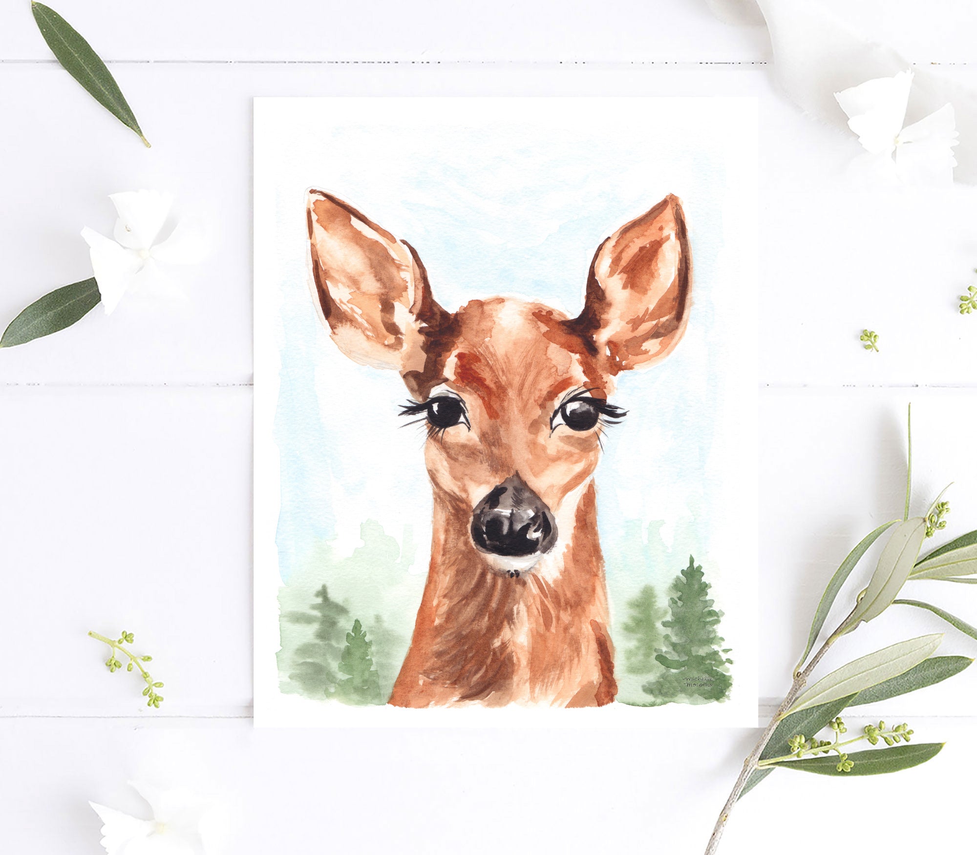 Deer painting outlet