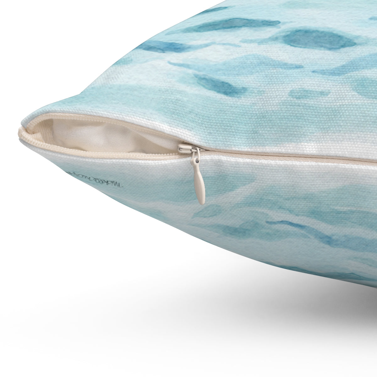 Watercolor Sailing Square Pillow by Artist Michelle Mospens