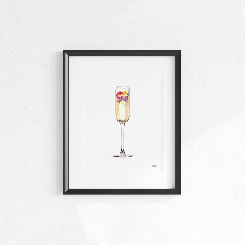 Champagne Drink Art Print