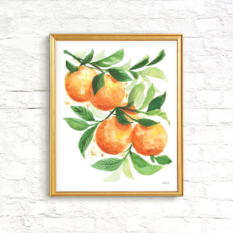 Watercolor Oranges No. 1 Art Print
