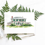 Custom Hand-painted House Illustration