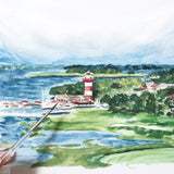 Custom Hand-painted Landscape Illustration