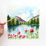 Custom Hand-painted Landscape Illustration