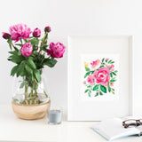Petal Medley Floral Art Print