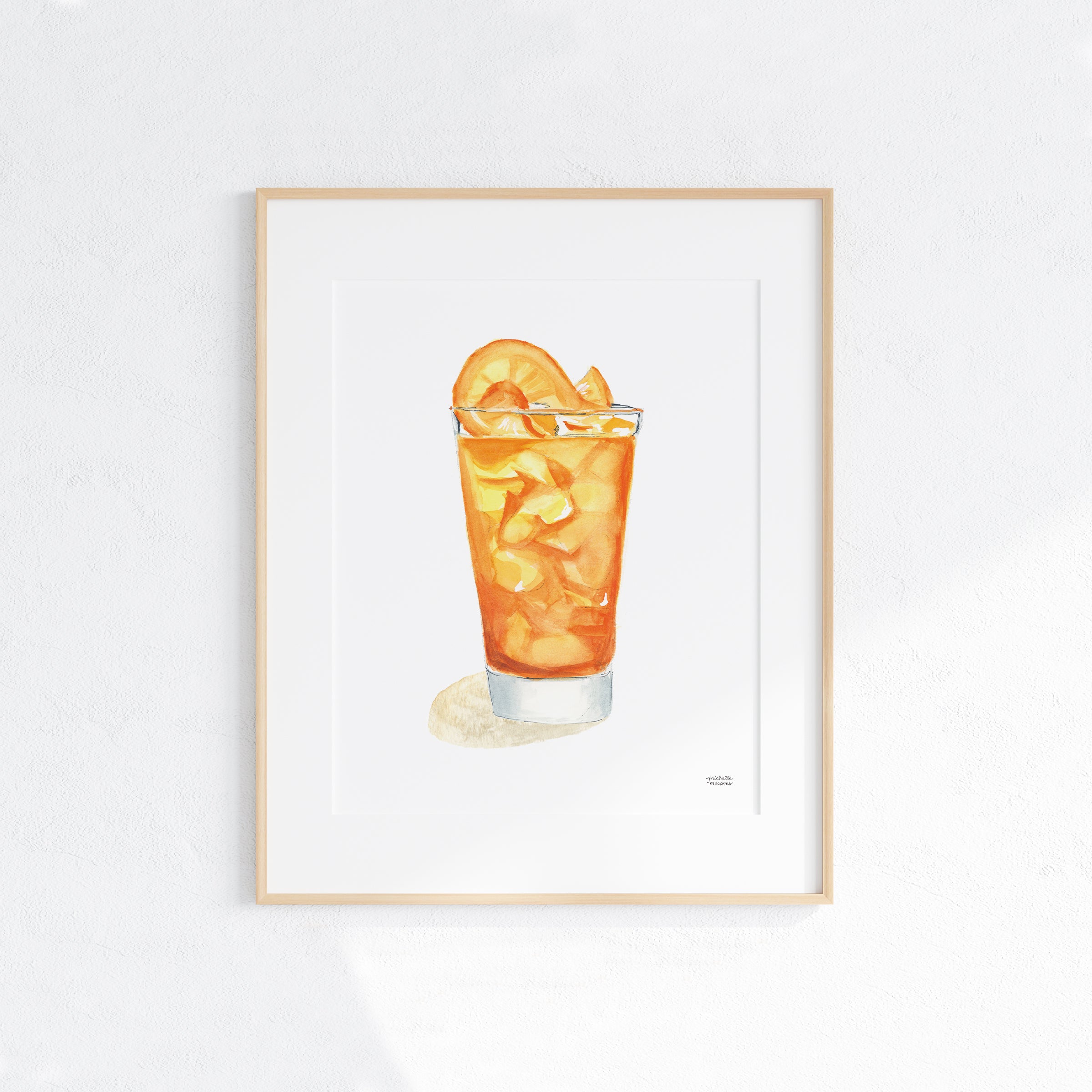 Screwdriver Cocktail Art Print