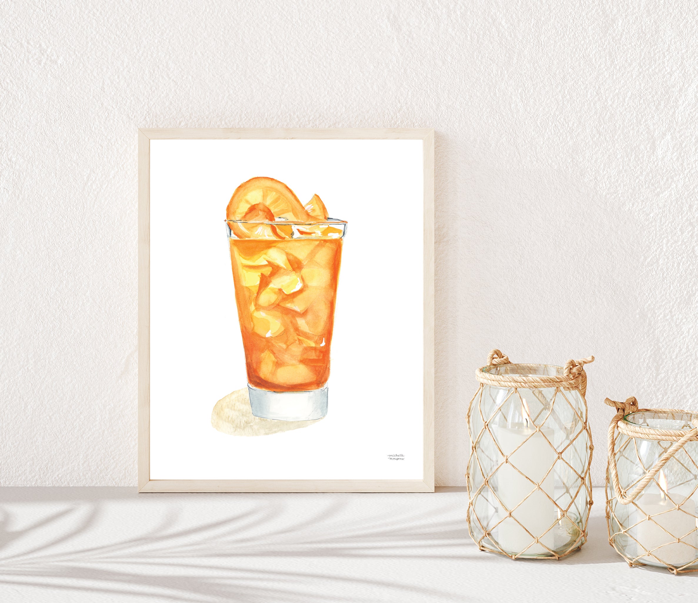 Screwdriver Cocktail Art Print
