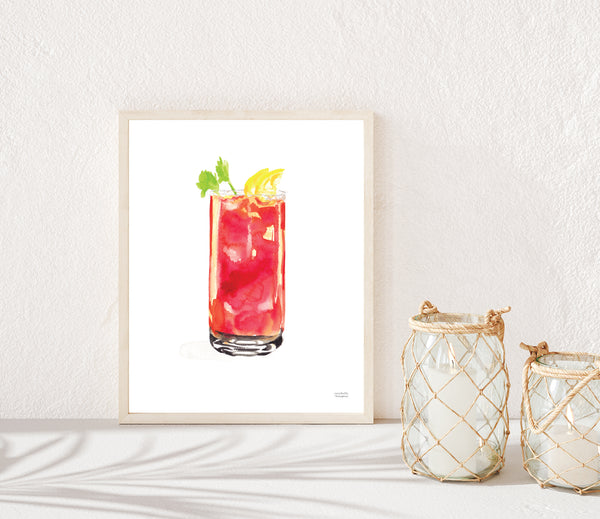 Bloody Mary Cocktail Art Print